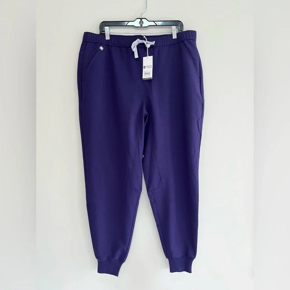 FIGS NWT Men’s Tansen Jogger Scrub Pants in RARE Dark Purple (PO #4994), XXL